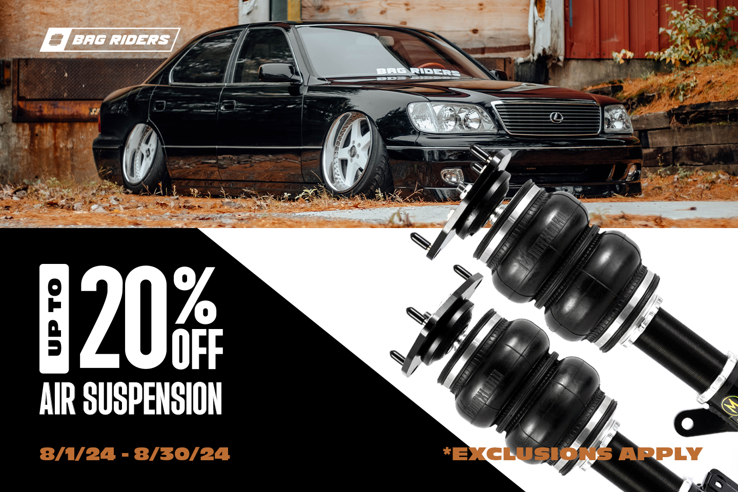 up to 20% off air suspension sale august 2024