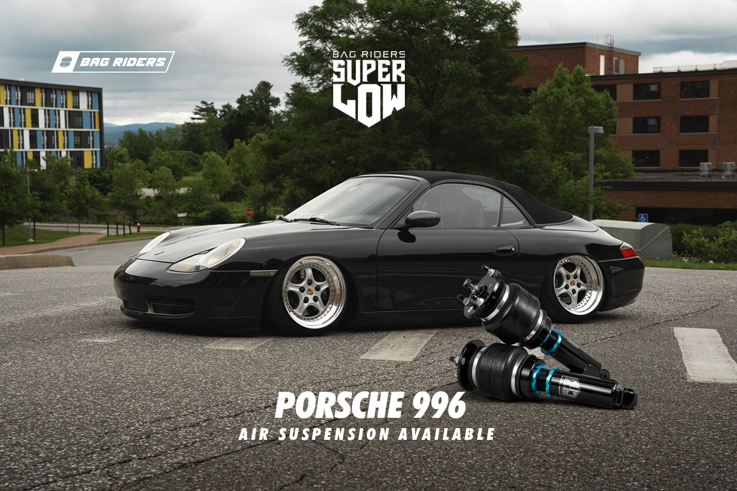 Bag Riders Super Low Air Suspension for Porsche 911 996