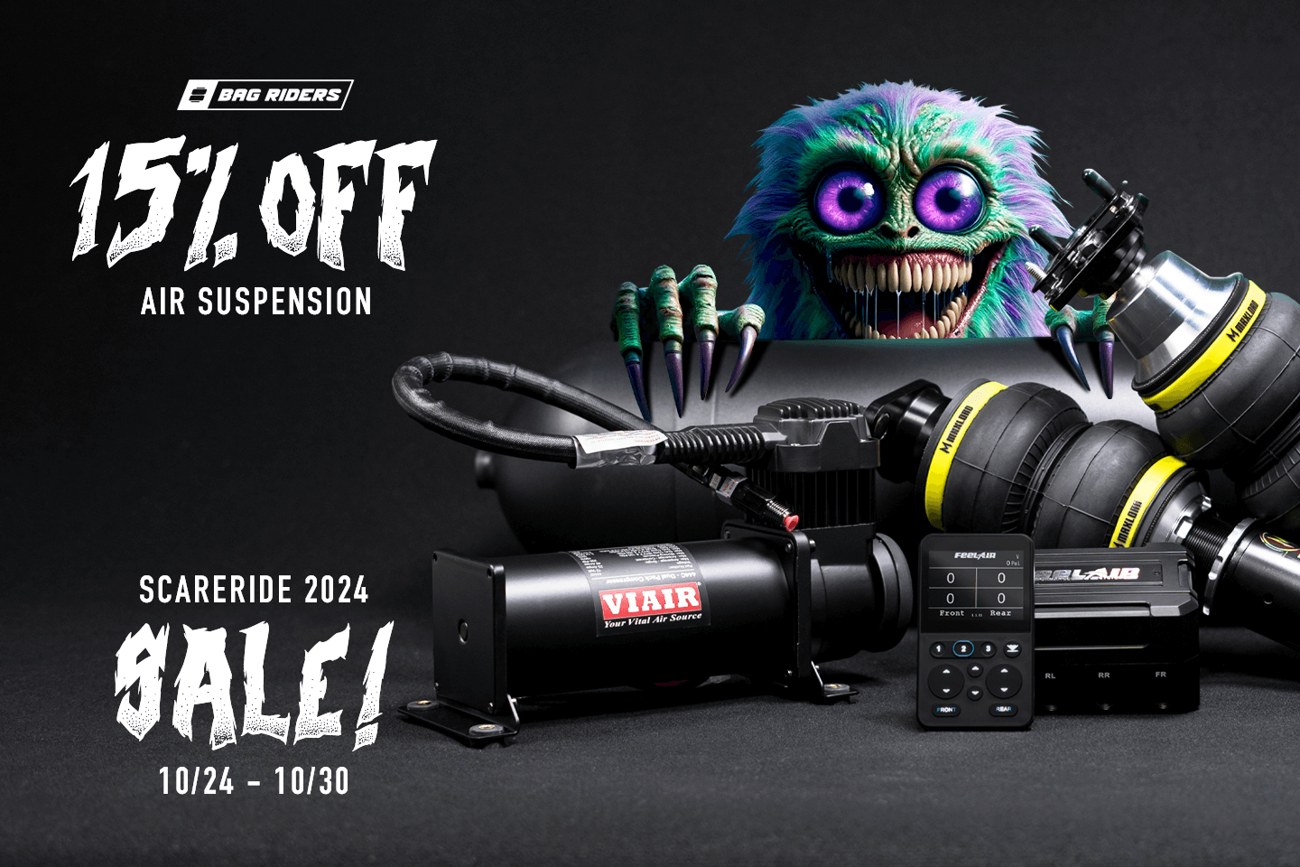 ScareRide Sale - 15% Off Air Suspension