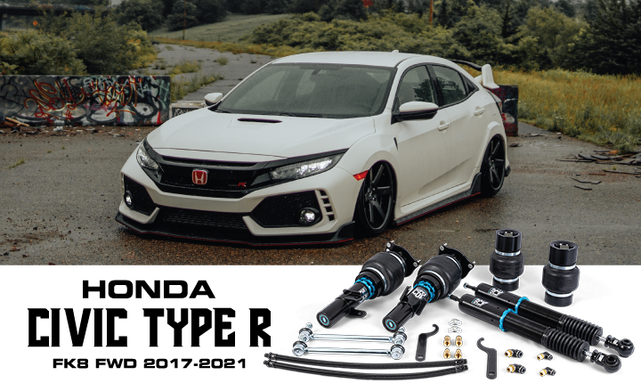 Honda Civic Type R FK8 Bag Riders Super Low Air Suspension