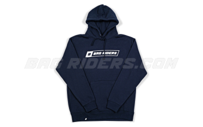 Bag Riders Navy Blue Logo Hoodie