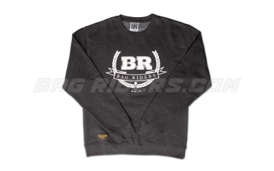 Bag Riders Crest Crew Neck - Charcoal