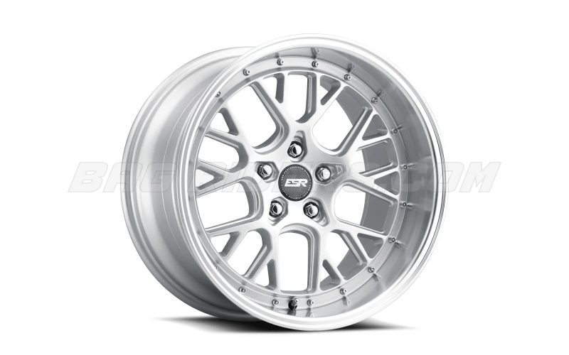 ESR CS11 Hyper Silver w/ Machined Lip 18x9.5 +35 5x114.3 Cast Wheel ...