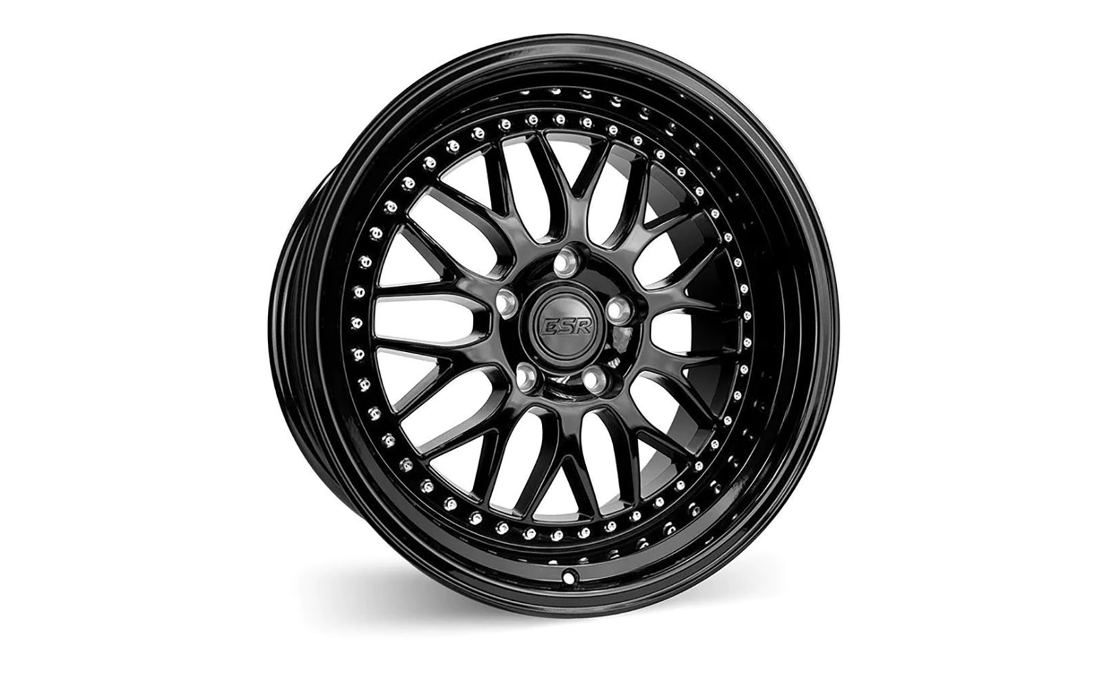 ESR SR01 Gloss Black 18x9.5 +35 5x100 Cast Wheel | Bag Riders