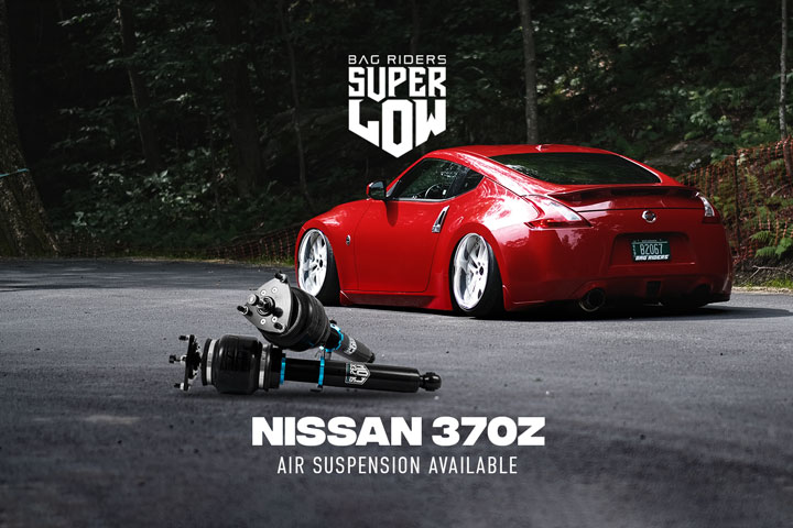 Nissan 370Z on Super Low Air Suspension