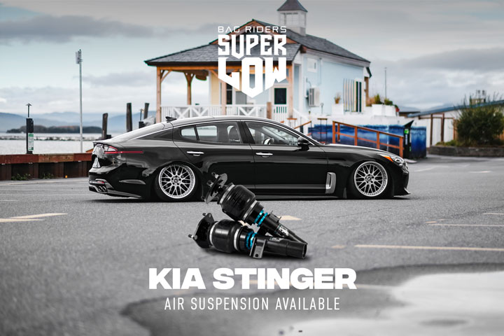 Kia Stinger on Super Low Air Suspension