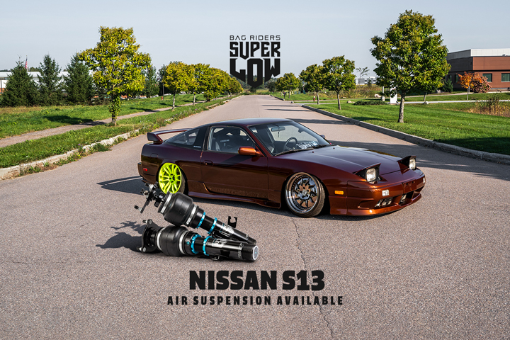 Nissan 180SX S13 on Super Low Air Suspension